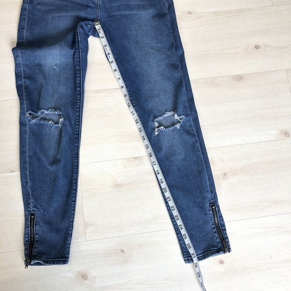 Lucky Brand Brooke Legging Jeans Womens Sz 8/29 Ripped Mid Rise Stretch Denim - Picture 6 of 11
